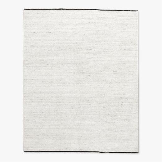 Henry Handloomed Black and White Wool Area Rug 5'x8'