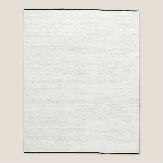 Henry Handloomed Black and White Wool Area Rug