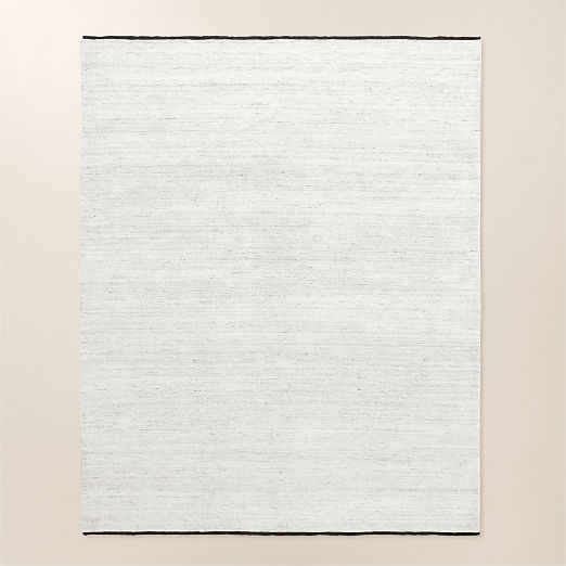 Henry Handloomed Black and White Wool Area Rug