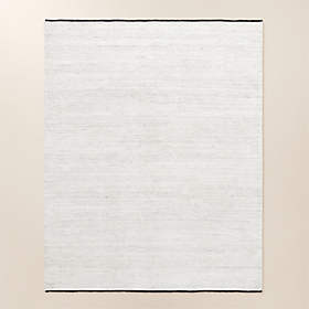 Anders Ivory TENCEL Lyocell Area Rug 6'x9' + Reviews | CB2