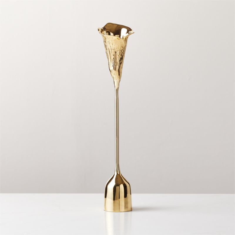 Hepburn Brass Taper Candle Holder Large - image 2 of 8