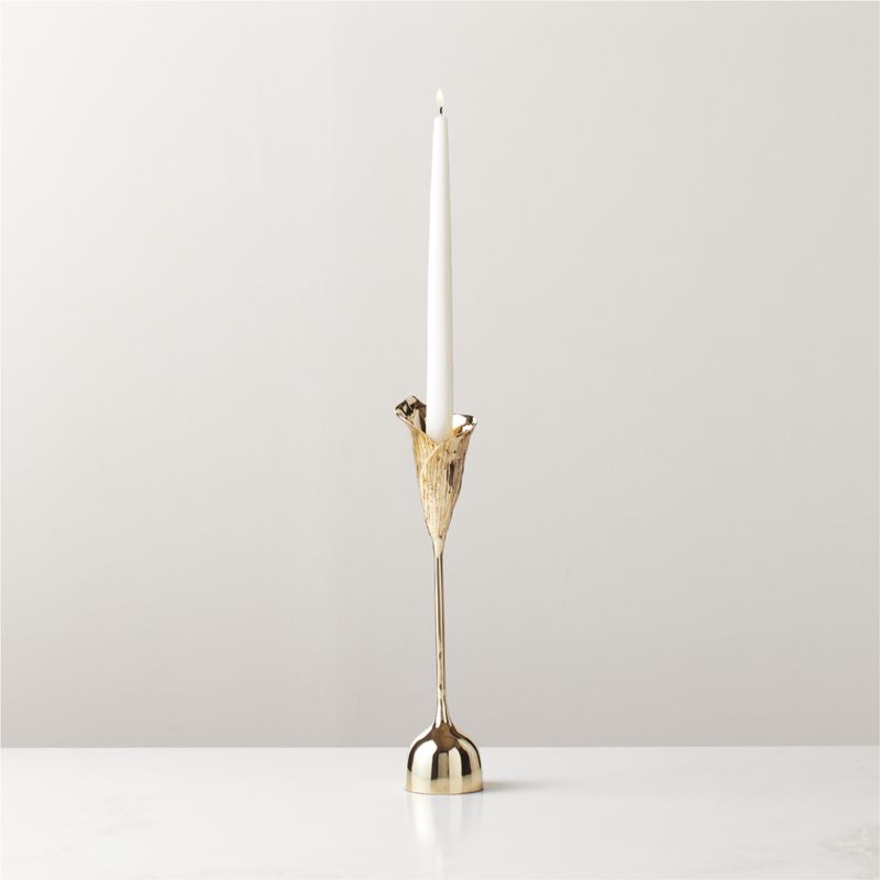 Hepburn Brass Taper Candle Holder Small - image 0 of 7