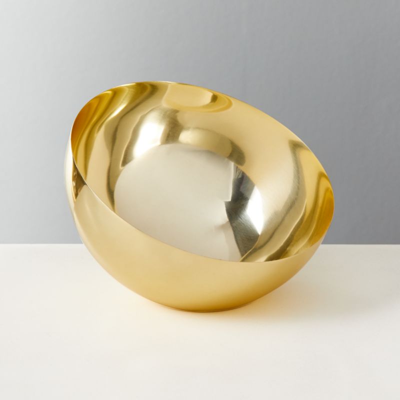 Hera Champagne Gold Serving Bowl Large - image 0 of 6