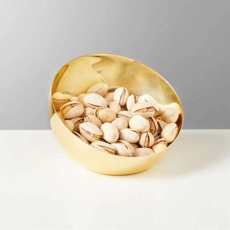 Hera Champagne Gold Serving Bowl Small - image 1 of 6