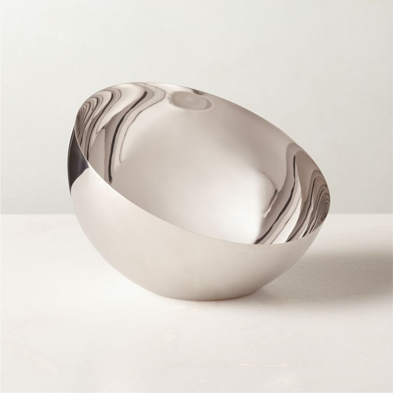 View Hera Polished Stainless Steel Serving Bowl Large details