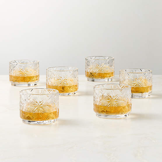 Herald Clear Double Old-Fashioned Glasses Set of 6