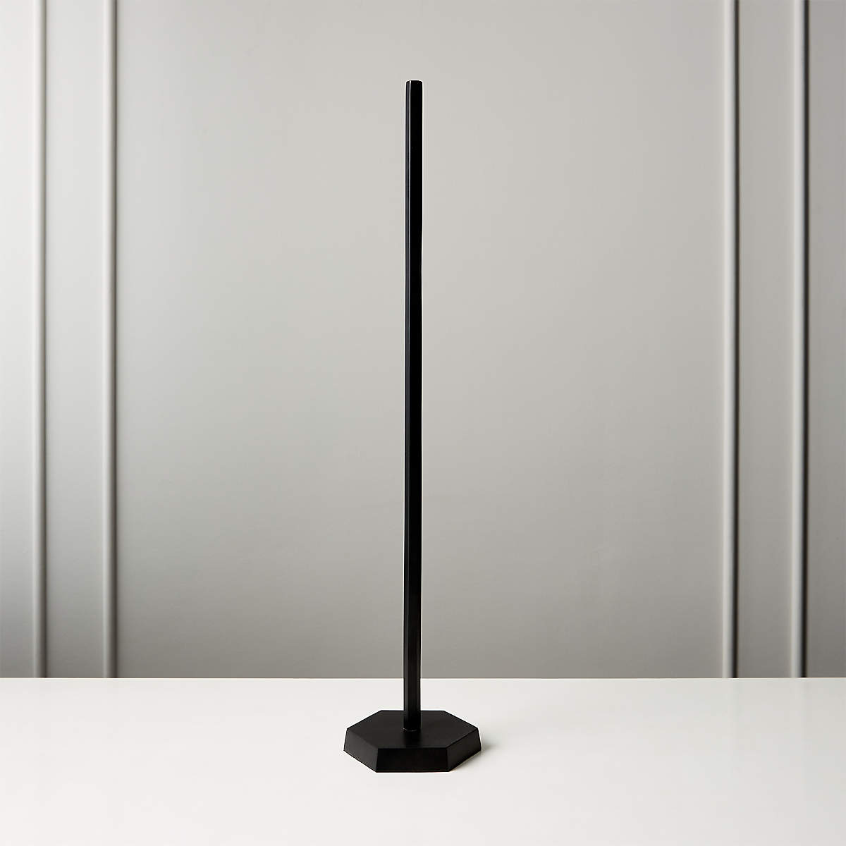 Hex Matte Black Toilet Paper Storage Tower | CB2