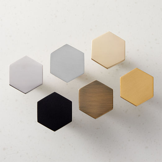 Hex Cabinet Knobs 1.4"