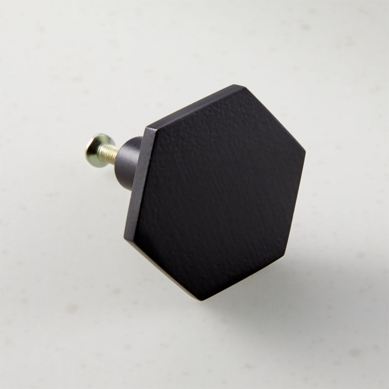 Hex Matte Black Knob - image 1 of 5