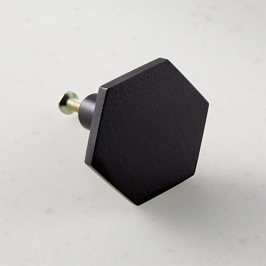 Hex Matte Black Knob