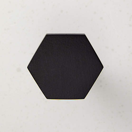 Hex Matte Black Knob