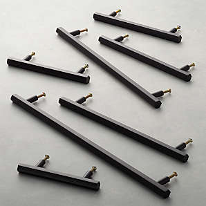 Brassart 894 Bamboo Pull Handles - Black Brass Bronze Chrome or