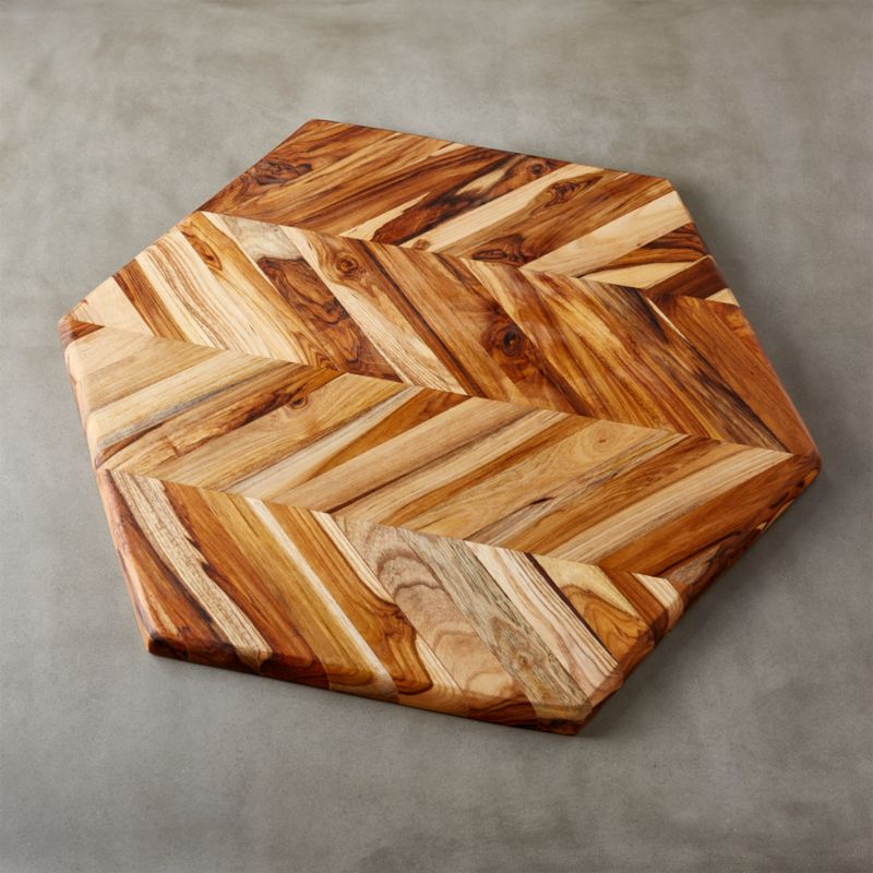 View Hex Large Teak Serving Board details