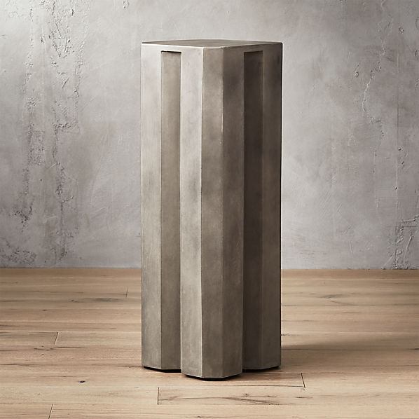 modern pedestal table | CB2