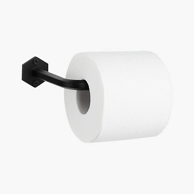 Hex Matte Black Toilet Paper Storage Tower + Reviews