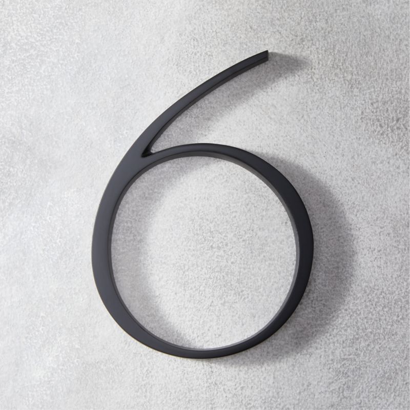 View Heymland 6" Black House Number 6 details