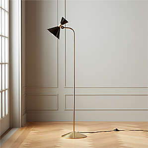 Modern Floor Lamps Lighting Cb2, Trio Black Floor Lamp Cb2