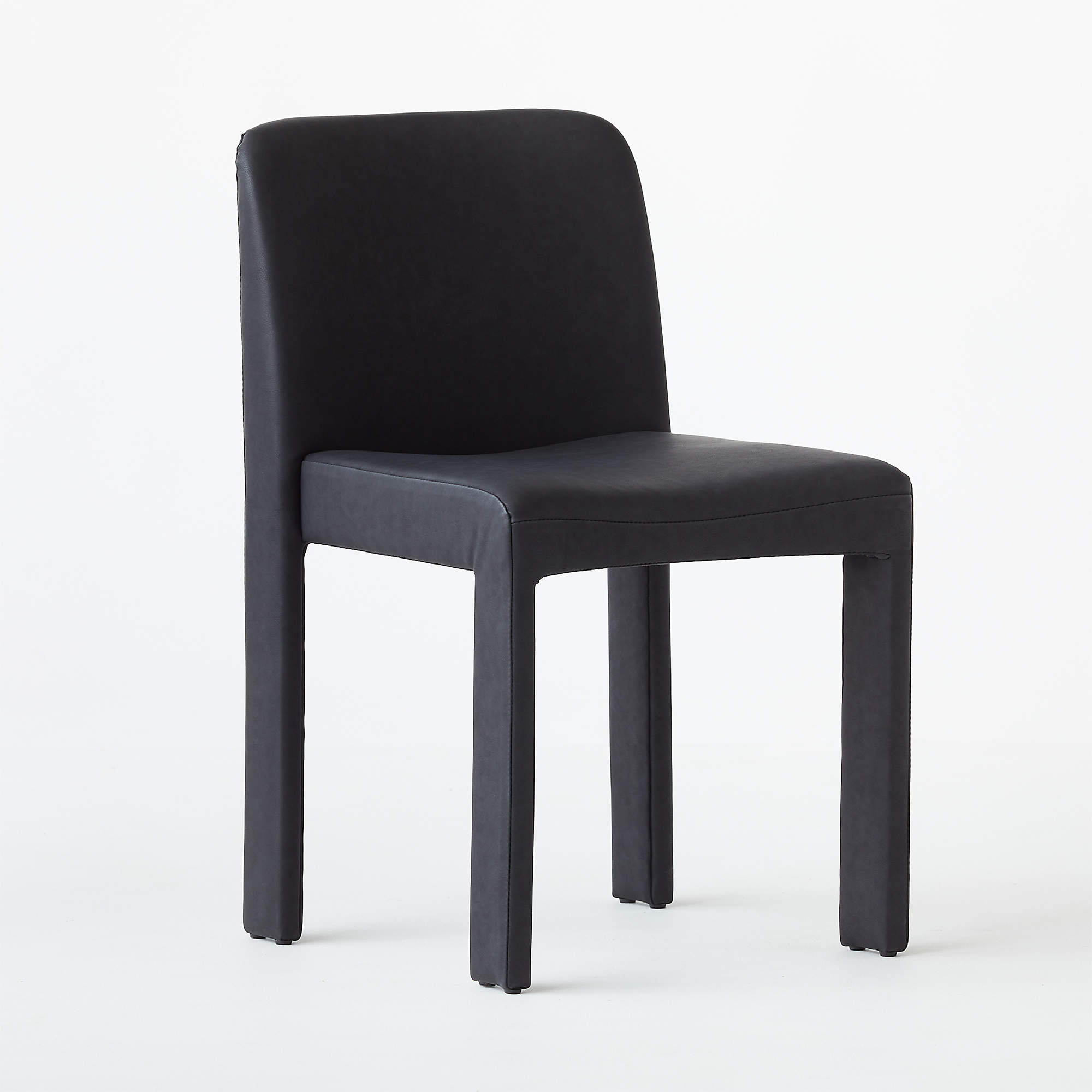 Hide Faux Leather Black Dining Chair + Reviews | CB2 in 2021 | Black
