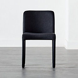 Hide Faux Leather Black Dining Chair