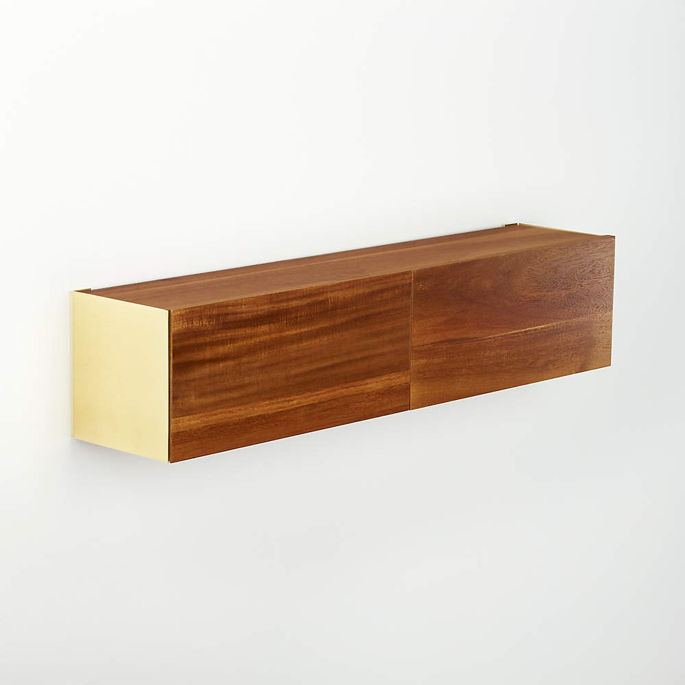 ACACIA WOOD SHELF - Brown