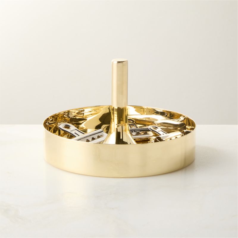 Hierarchy Unlacquered Polished Brass Catchall Dish by Bill Curry - image 1 of 4