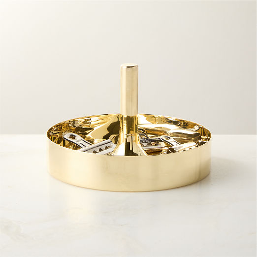 Hierarchy Unlacquered Polished Brass Catchall Dish by Bill Curry