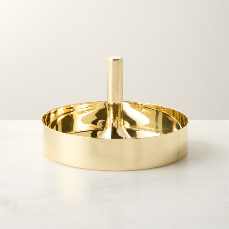 Hierarchy Unlacquered Polished Brass Catchall Dish by Bill Curry - image 0 of 4