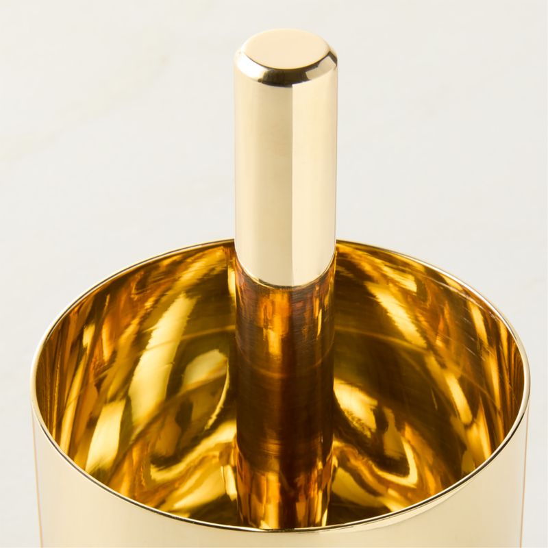 Hierarchy Unlacquered Polished Brass Pencil Cup by Bill Curry - image 3 of 5