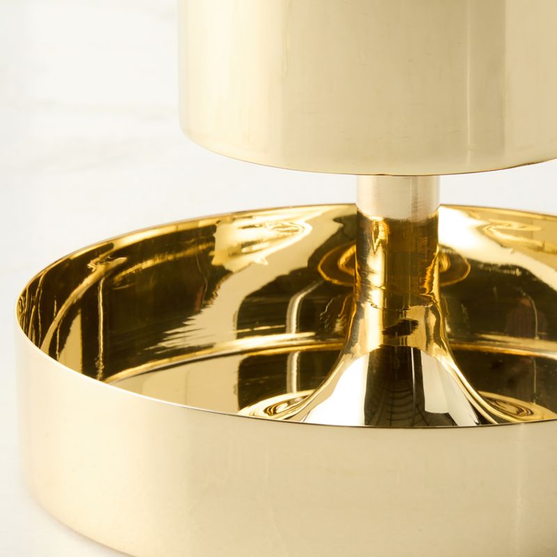 Hierarchy Unlacquered Brass Tiered Catchall Set by Bill Curry - image 3 of 5