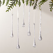 Hailee Mercury Glass Drop Christmas Tree Ornaments Set of 6