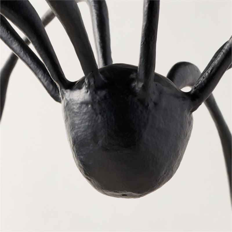 Huntsman Black Cast Aluminum Indoor/Outdoor Halloween Decorative Spider Set of 2 - image 2 of 5