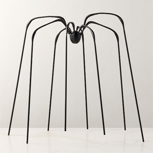 Huntsman Black Cast Aluminum Indoor/Outdoor Halloween Decorative Spider 24"