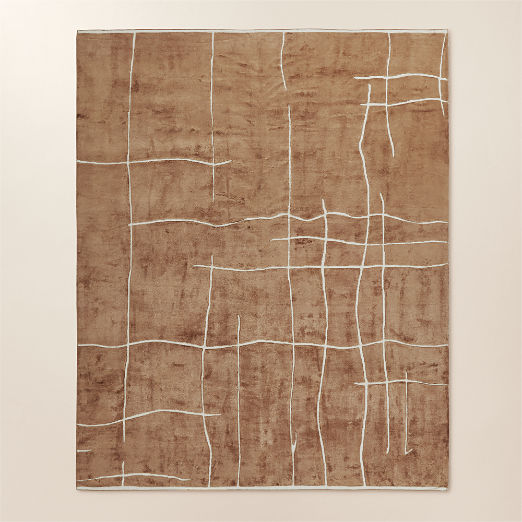 Hogan Hand-Knotted Mocha Brown Viscose Area Rug
