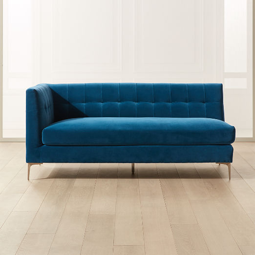 Modern Blue Velvet Couches and Sofas CB2
