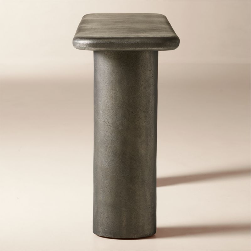 Hollis 50" Charcoal Grey Cast Aluminum Console Table - image 3 of 5