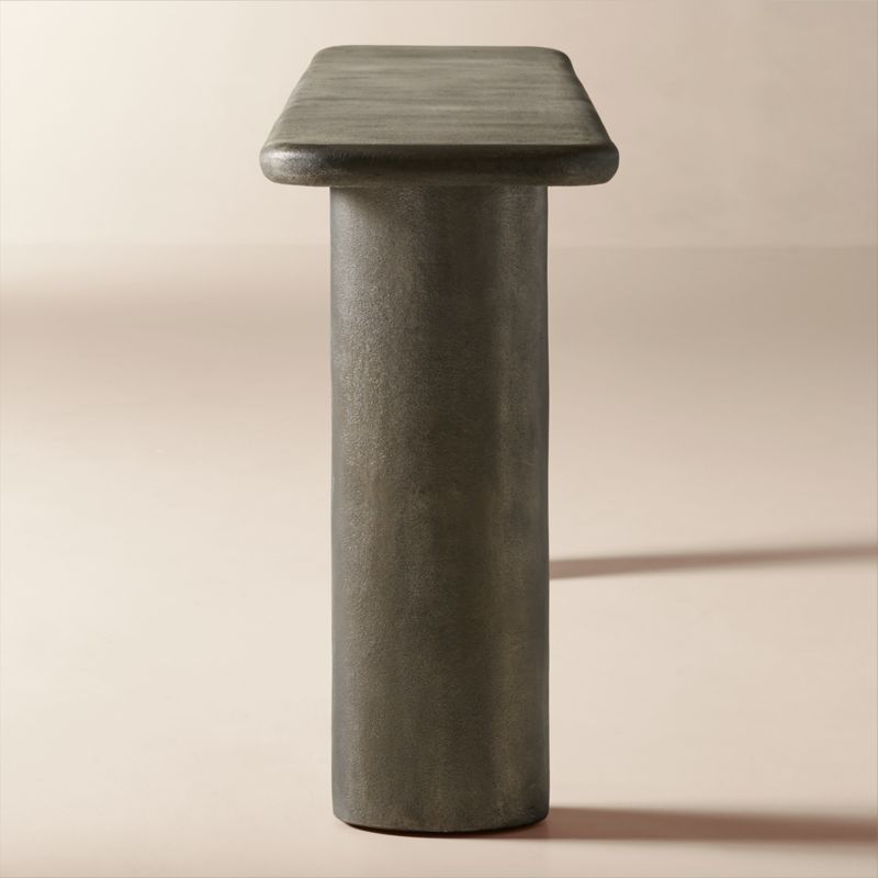 Hollis 75" Charcoal Grey Cast Aluminum Console Table - image 3 of 5