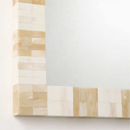 Honor Bone Inlay Rectangular Wall Mirror 24"x36"