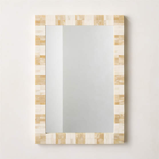 Honor Bone Inlay Rectangular Wall Mirror 24"x36"