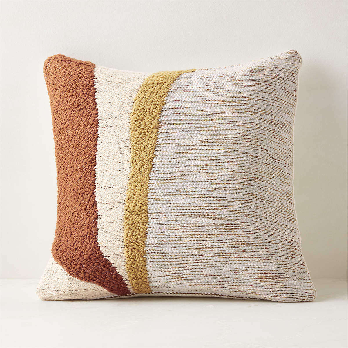 Horizon Woven Modern Throw Pillow with DownAlternative Insert 20