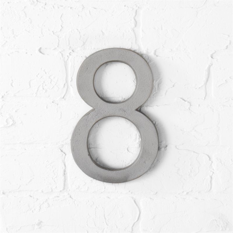 Modern House Numbers Cb2 House Number 8