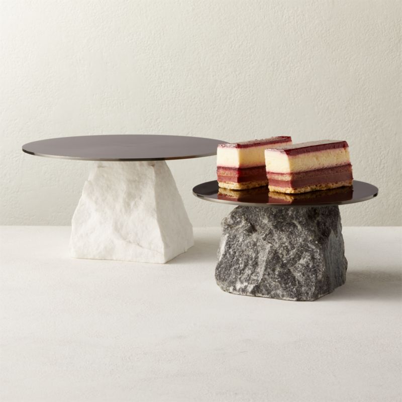 Hubbard Marble Cake Stands CB2
