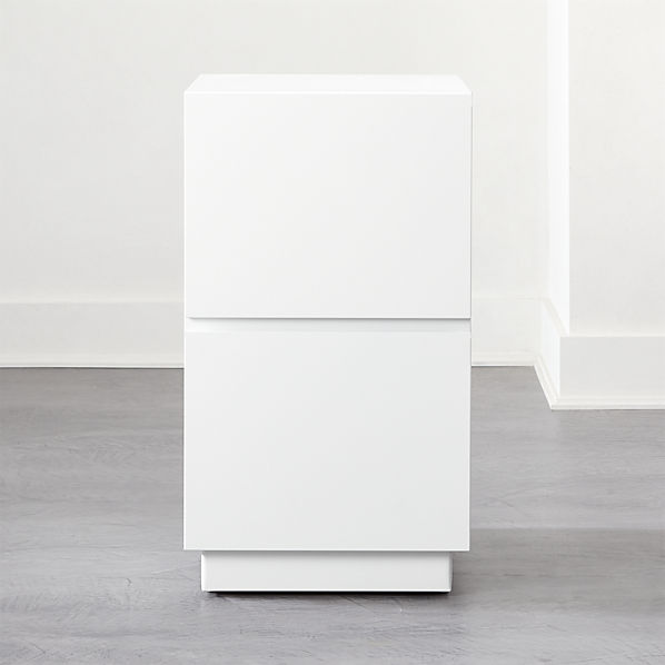 Hudson 2 Drawer White File Cabinet Reviews Cb2 Canada