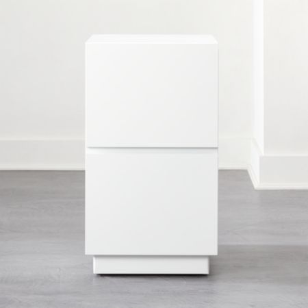 Hudson 2 Drawer White File Cabinet Reviews Cb2 Canada