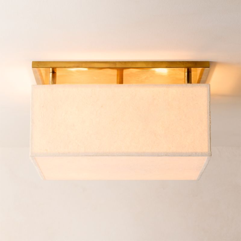 Viewing product image Hunter Paper Flush Mount - image 1 of 5