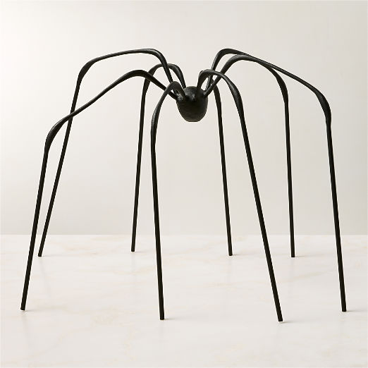Huntsman Black Cast Aluminum Indoor/Outdoor Decorative Spider 18.5"