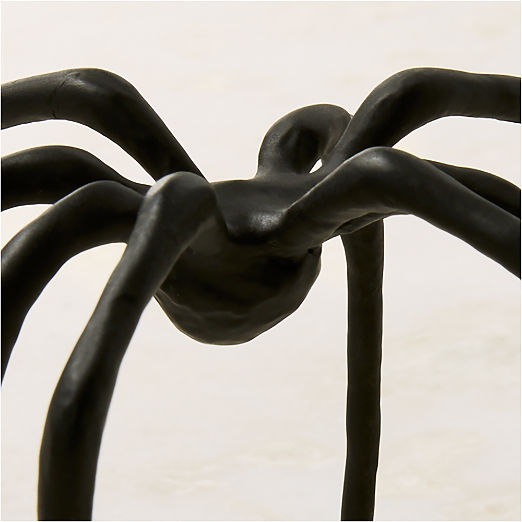 Huntsman Black Cast Aluminum Decorative Spider 2.25"