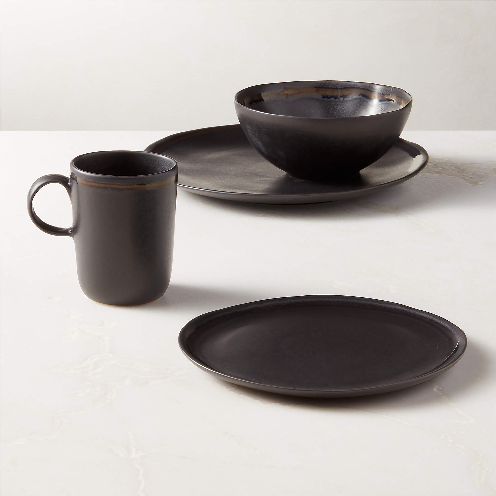 Hyacinth Black Dinnerware Set CB2 Canada