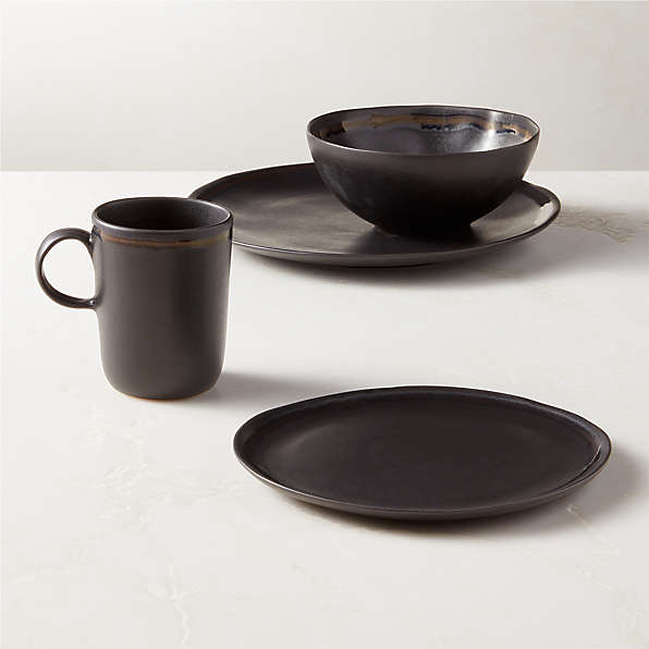 Matte black life  Black dinnerware, Dinnerware, Black dinner