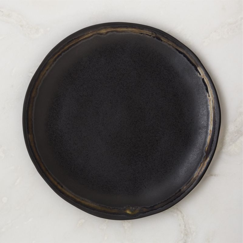 Viewing product image Hyacinth Black Dinner Plate with Reactive Glaze - image 1 of 7