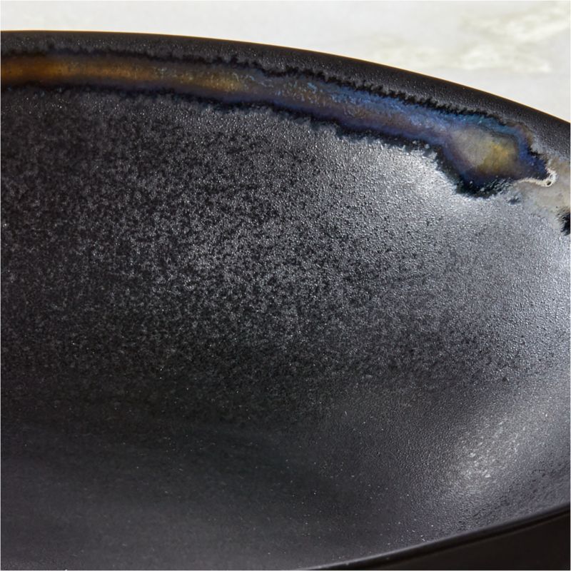 Hyacinth Black Pasta Bowl with Reactive Glaze - image 2 of 7